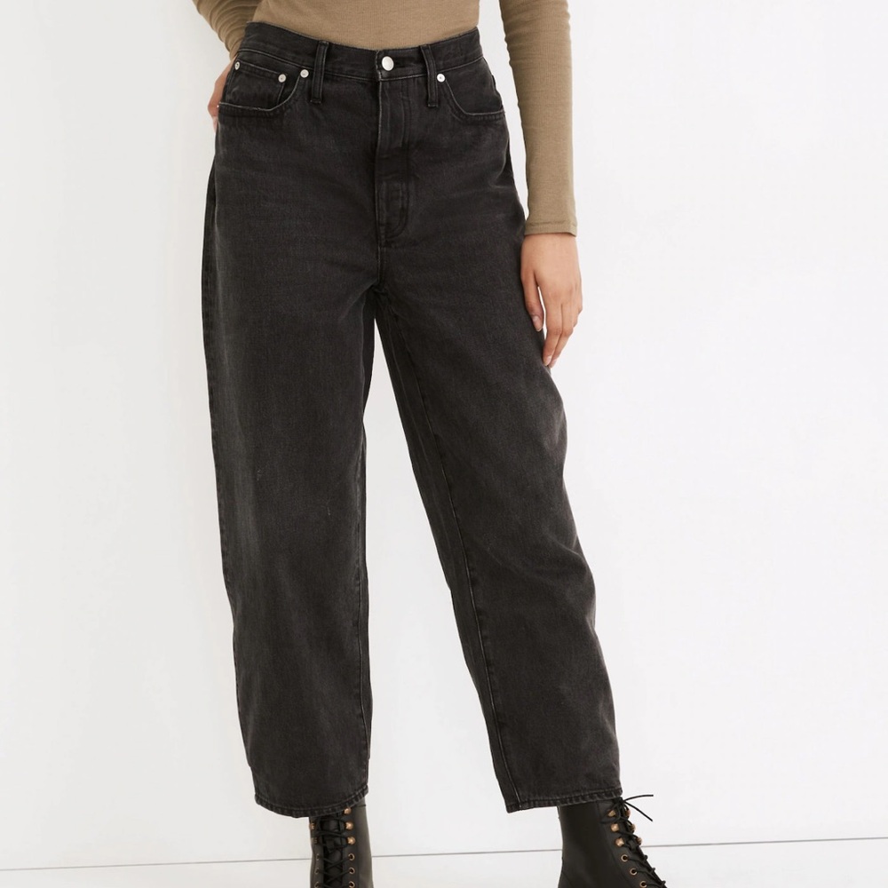 Madewell Balloon Button Fly Jeans in Noll Wash Size 28T